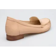 Mokasyny damskie skórzane półbuty beżowe Polski Produkt