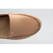 Mokasyny damskie skórzane półbuty beżowe Polski Produkt