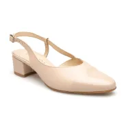 Sandały z zakrytymi palcami skórzane odkryta pięta PRODUKT POLSKI