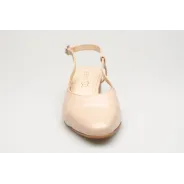 Sandały z zakrytymi palcami skórzane odkryta pięta PRODUKT POLSKI