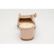 Sandały z zakrytymi palcami skórzane odkryta pięta PRODUKT POLSKI