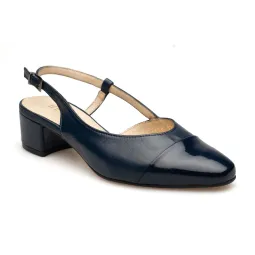 Sandały z zakrytymi palcami skórzane odkryta pięta PRODUKT POLSKI