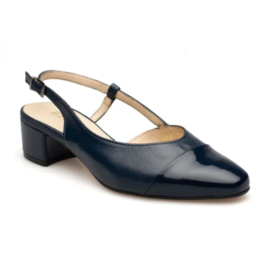 Sandały z zakrytymi palcami skórzane odkryta pięta PRODUKT POLSKI