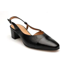 Sandały z zakrytymi palcami skórzane odkryta pięta PRODUKT POLSKI