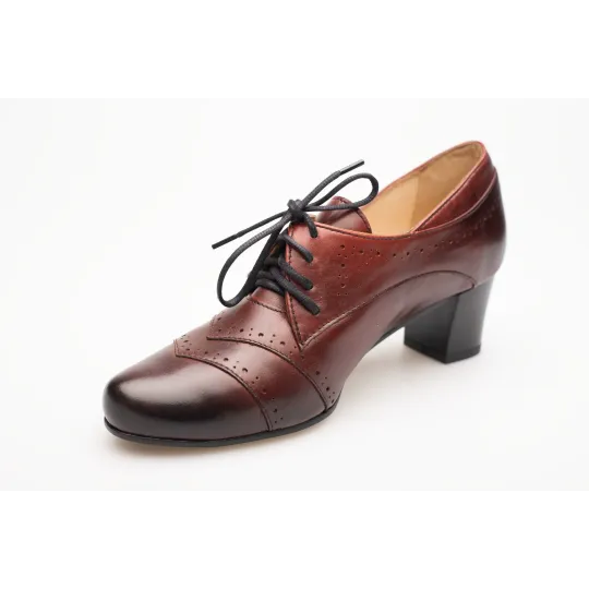 Botki sznurowane damskie oxfordy jazzówki skóra naturalna Produkt Polski