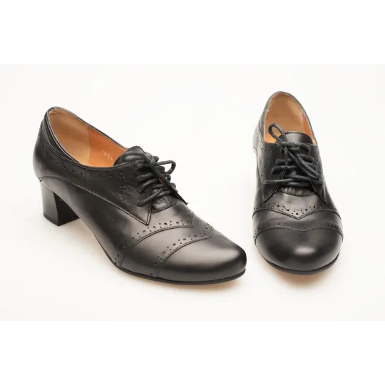 Botki sznurowane damskie oxfordy jazzówki skóra naturalna Produkt Polski