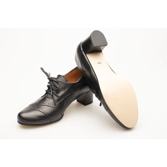 Botki sznurowane damskie oxfordy jazzówki skóra naturalna Produkt Polski