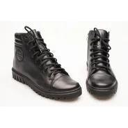 Botki damskie zimowe oficerki sznurowane skózrane Produkt Polski