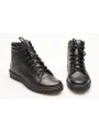 Botki damskie zimowe oficerki sznurowane skózrane Produkt Polski