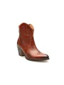 Botki damskie ażurowe brązowe skórzane obcas słupek Produkt Polski Botki damskie ażurowe brązowe skórzane obcas słupek Produkt Polski