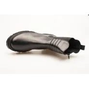 Botki damskie zimowe na grubej podeszwie skórzane Produkt Polski