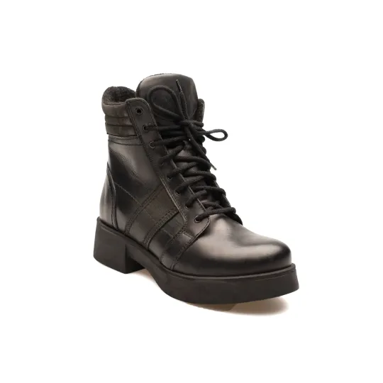 Damskie botki glany skórzane oficerki sznurowane Produkt Polski