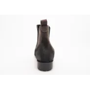 Botki damskie ocieplone sztyblety skórzane szare Produkt Polski