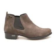 Botki damskie ocieplone sztyblety skórzane szare Produkt Polski