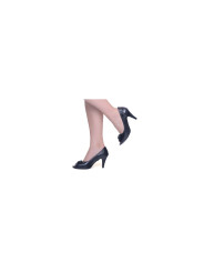 Buty damskie czółenka peep toe skóra