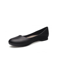 Baleriny damskie skórzane Polski Producent czarne