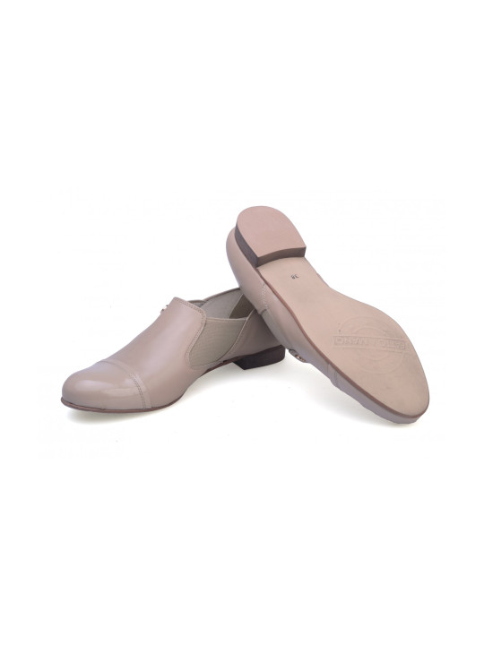 Mokasyny damskie skórzane półbuty Polski Producent  Beżowe cieliste nude