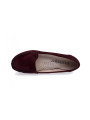 Mokasyny damskie skórzane półbuty Polski Producent Bordowe